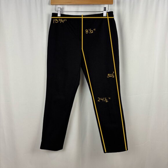 Theory Thaniel Twill Slim-Fit Crop Pants - Picture 7 of 8